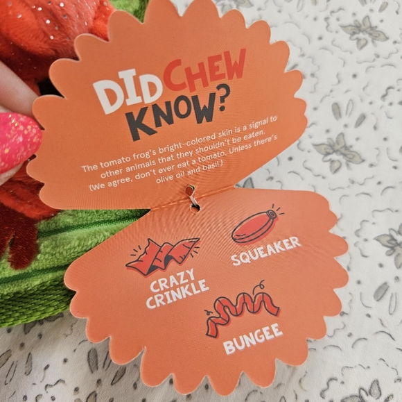 BARK Tiana Tomato Frog 🍅 🐸 - Picture 3 of 3